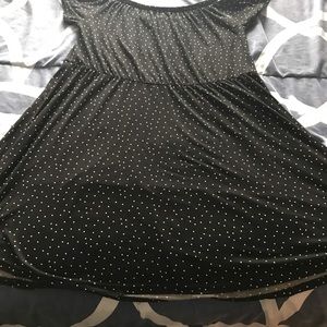 Polka Dot Off The Shoulder Dress